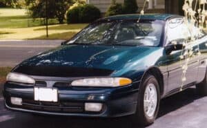 1994 Mitsubishi Eclipse with a magnetic car bra