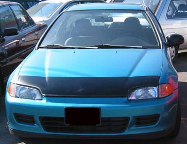 1995 Honda Civic with a magnetic car bra.