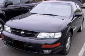 1997 Nissan Maxima with a Magnetic car bra