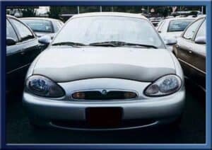 1999 Mercury sable with a magnetic car bra