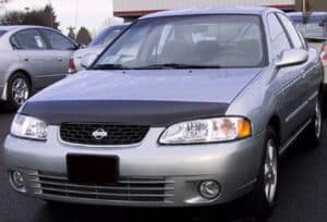2002 Nissan Sentra with a Magnetic car bra