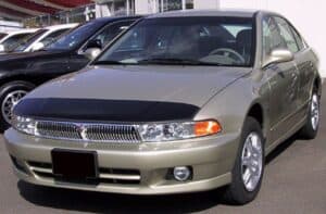 2003 Mitsubishi Galant with a magnetic car bra