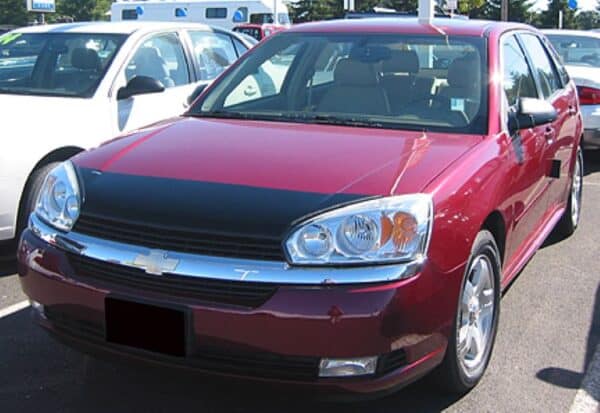 2004 Chevrolet Malibu with a magnet car bra