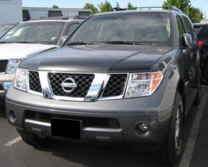 2005 Nissan Frontier with a Magnetic car bra
