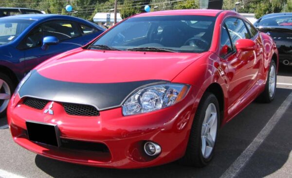 2006 Mitsubishi Eclipse with a magnetic car bra