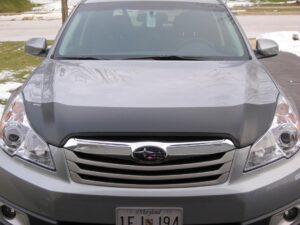 2010 Subaru Outback with a magnetic car bra