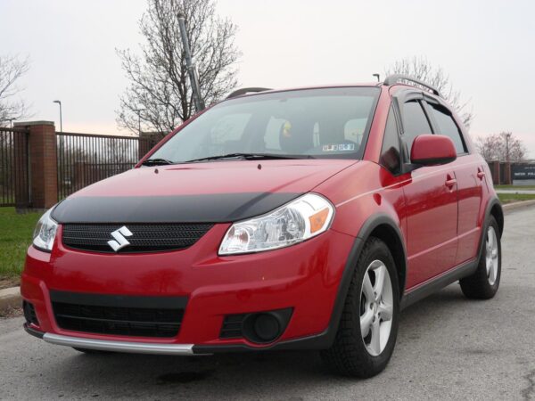 2012 Suzuki SX4 with a magnetic car bra