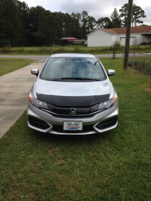 2014 Honda Civic Coupe with a magnetic car bra