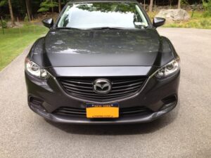 2014 Mazda 6 with a magnetic car bra