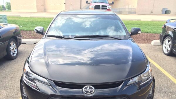 2014 Scion tC with a magnetic car bra