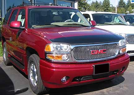 GMC Yukon with a magnetic car bra