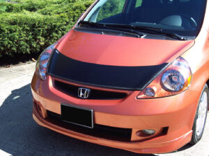 Honda Fit with a magnetic car bra
