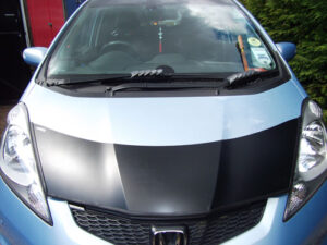 Honda Jazz with a magnetic car bra