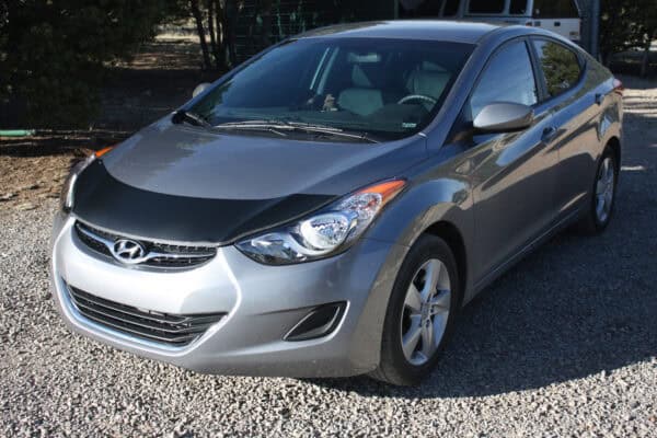 2011 Hyundai Elantra with a Magnetic car bra