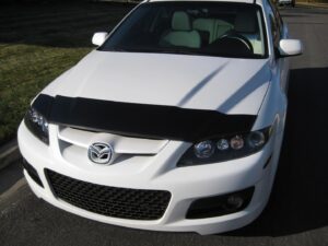 2008 Mazdaspeed 6 with a magnetic car bra