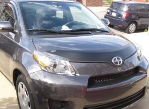Scion xD with a magnetic car bra