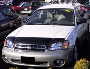 Subaru Outback with a magnetic car bra
