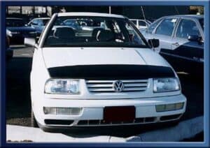 1993 Volkswagen Jetta with a magnetic car bra