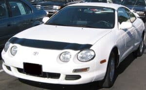 1994 Toyota Celica with a magnetic car bra
