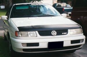 1994 Volkswagen Passat with a magnet car bra