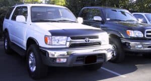 Toyota 4Runner with a magnetic car bra