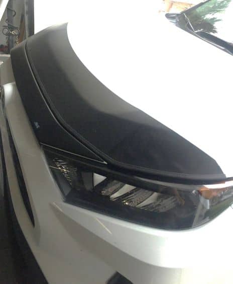 Black Magnetic Car Bra Toyota RAV-4 fits model years 2019 to 2021